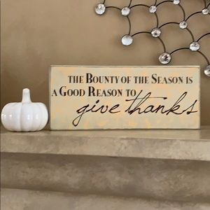 Wooden Harvest Sign